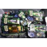 26x Star Wars Power of the Force carded figures. 13x examples with CommTech chips including; Greedo,