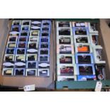 A quantity of Oxford Commercials and Cars. Most 1:76 scale. Including Austin Taxi, Land Rover,