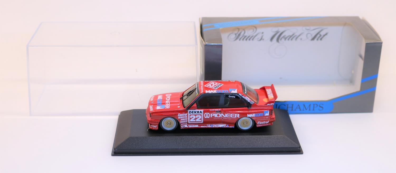 Minichamps 1:43 BMW E30 M3 Racing Car. (02040). Valier/Pioneer, racing number 22, driver Grohs. - Image 2 of 2