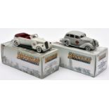 2 Brooklin Models. A BRK102x 1936 Hudson Terraplane. A C.T.C.S. special 2005. In light grey with