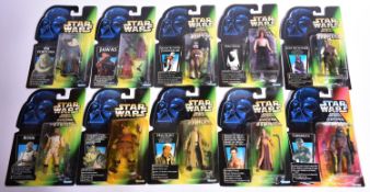 24x Kenner Star Wars carded figures. Dated 1997, on green/orange backed cards and contained in 3