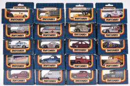 20 Matchbox MB Series. 6 F1 Racing Car. 7 Porsche 959. 9 Bulldozer. 16 Land Rover 90. 20 VW