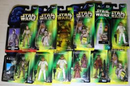 23x Star Wars carded figures by Kenner/Hasbro. Including; Yoda, 4-Lom, Momaw Nadon, Admiral