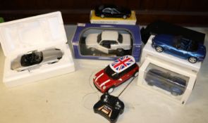 3 1:18 scale BMW. Anson BMW 2002Tii in white with black interior. Plus 2 'point-of-sale' examples-