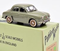 Pathfinder Models PFM CC3 1957 Renault Dauphine Saloon. In light green with green interior. 123/300.