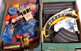 A quantity of Tri-ang Scalextric. Including 11x vehicles; Vanwall, Ferrari F1, Benetton Ford F1,