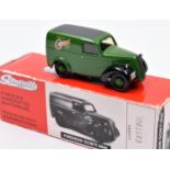Somerville Models Fordson 5CWT Van 109. An example in green Castrol Motor Oil livery. Boxed, light