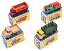 4 Matchbox Series. Dodge Stake Truck No.4. Cab and chassis in yellow with blue window glazing and