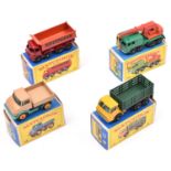 4 Matchbox Series. Dodge Stake Truck No.4. Cab and chassis in yellow with blue window glazing and