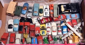 40+ diecast vehicles mainly by Corgi Toys, most for restoration. Including; VW Karmann Ghia, Citroen