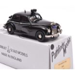 Pathfinder Models PFM7 1953 Wolseley 6/80 Police Car. In black with brown interior, Police to