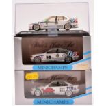 3 Minichamps1:43 BMW 3 series saloon racing cars. 2x ADAC TW 318i 1994 Cup cars, racing number 3 ,