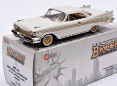 Brooklin BRK82x 1959 De Soto Adventurer. A B.C.C. special 2005. In white with gold flash and wheels,