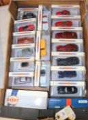 18 Matchbox Dinky. The Premiere Collection E Type Jaguar. Plus an Austin A40 van 'Dinky Toys'. MGB