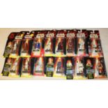 26x Hasbro Star Wars Episode One carded figures. Including; Obi-Wan Kenobi, Queen Amidala, OOM-9,