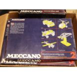 5x 1970s Meccano sets. Set 2, Set 3, Set 4 Senior Metal Construction Set, Set 5 Advanced Metal