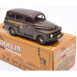 Brooklin BRK42x 1952 Ford Ranger minivan in dark brown Yosemite National Park livery, with maroon