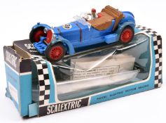 A Tri-ang Scalextric Alfa Romeo 1933 (C65). Example in blue with driver and red wheels, RN20.