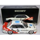 Minichamps 1:18 BMW M3 E30 racing car. 1987 DTM,BMW JSERT Lui/Blaupunkt racing number 24, driver