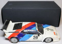 Minichamps BMW 'Point-of-Sale' 1:18 BMW M1 1979 Procar racing car. Racing number 28, driver C.