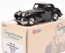 Lansdowne Models LDM.37A 1949 Triumph 2000 Roadster 'Top Up' in black, with red seats. Boxed.