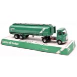 Dinky Toys A.E.C. Fuel Tanker (945). A harder to find promotional example in green Lucas Oil livery.