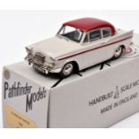 Pathfinder Models PFM15 1962 Sunbeam Rapier 2 door saloon. In off white with maroon roof and