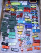 70+ mainly Matchbox Series diecast vehicles. Including; Formula One racing cars, Jaguar D Type,
