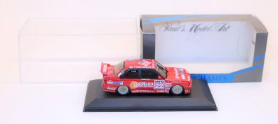 Minichamps 1:43 BMW E30 M3 Racing Car. (02040). Valier/Pioneer, racing number 22, driver Grohs.