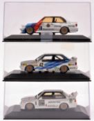 3 Minichamps 1:43 BMW M3 E30. Repsol, racing number 38, driver Molitor. A Tourist Trophy example,