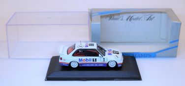Minichamps 1:43 BMW E30 M3 Racing Car. (22004). Mobil 1, racing number 1, driver Pirro. Boxed, minor