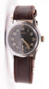 DH marked Civitas wristwatch. Serial D2735962H. Plated case, some wear and pitting to plating,