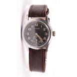 DH marked Civitas wristwatch. Serial D2735962H. Plated case, some wear and pitting to plating,