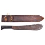 A WWII “Legitimus” machete, broad blade 14½”, stamped with trade mark and “LEGITIMUS/ COLLINS &