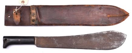 A WWII “Legitimus” machete, broad blade 14½”, stamped with trade mark and “LEGITIMUS/ COLLINS &