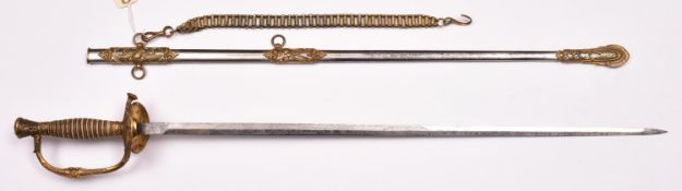 A late 19th century American Society sword of the “Uniform Rank Red Men (Chieftain’s League)”, DE