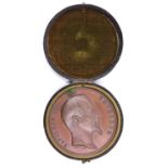 A fine French bronze prize medallion for the 1855 “Exposition Universelle”, 60mm diam, the obverse
