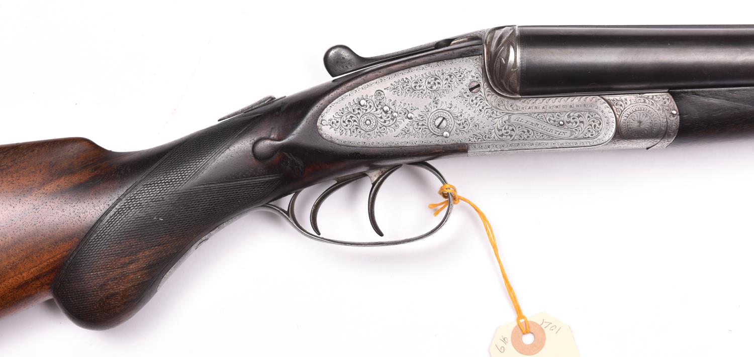 *The stock and action only of a good quality DB 12 bore sidelock ejector shotgun by Alex Martin of - Image 2 of 2