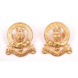 A good pair of post 1953 officer’s gilt collar badges of the 14/20th Hussars. As New Condition,