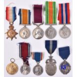 Three: 1914 star, (9184 Sgt J W Tingey 3 Worc. R), BWM (WO Cl 2), no Victory medal present, Army