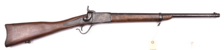 A US Civil War period .45” RF (?) Peabody underlever single shot carbine, barrel 21”, the frame