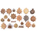 12 ASC and RASC cap badges, including Vic, WWI non voided, GRV (slightly worn, 2 types GRVI, ERII
