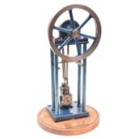A Stuart Models 'Real' Vertical Steam Engine. A well constructed model from brass and cast iron