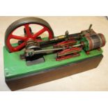 A Single Cylinder Horizontal Engine. A well constructed and detailed model constructed from brass