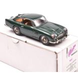 Illustra Models 1:43 white metal model Aston Martin DB5 (No.2). Finished in dark green with tan