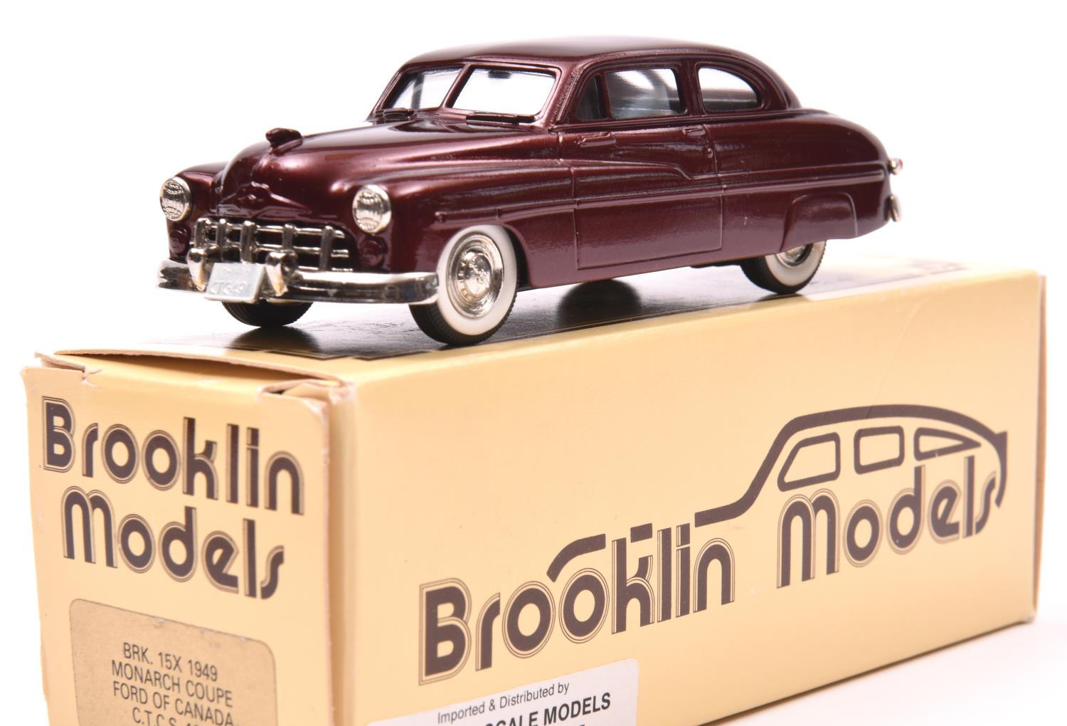 Brooklin Models BRK 15x 1949 Monarch Coupe, Ford of Canada. A 1990 C.T.C.S. Limited Edition, 1/