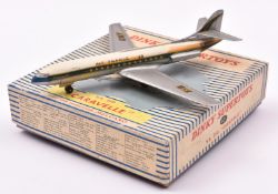A Dinky Supertoys 60F; Caravelle SE210 Airliner in grey, blue and white livery, Air France, F-