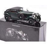 A Minichamps 1:18 scale model of a 1930 Bentley 6.5 Litre. A very well detailed model 'Blue Train