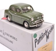 Pathfinder Models PFM 11 1957 Standard Ten. In olive green with maroon interior, cream wheels with