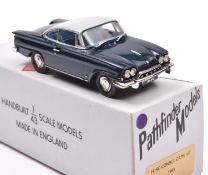 Pathfinder Models PFM 8 1963 Ford Consul Capri GT. In dark blue with grey roof and mid blue